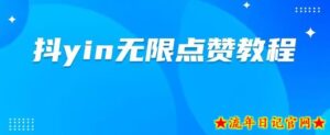 dy无限点赞脚本及教程，更新了新版本，全自动点赞-流年日记