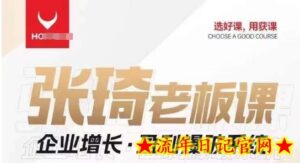 【组合课】张琦张琦老板企业增长·盈利爆破系统(直播专享)-流年日记