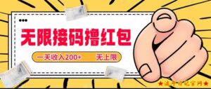 无限接码撸红包，一天收入200+无上限-流年日记