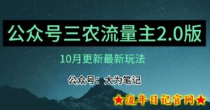 (10月)三农流量主项目2.0——精细化选题内容,依然可以月入1-2万-流年日记