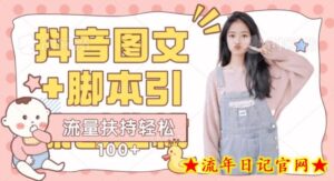 抖音图文引流精准创业粉轻松100+实操玩法-流年日记