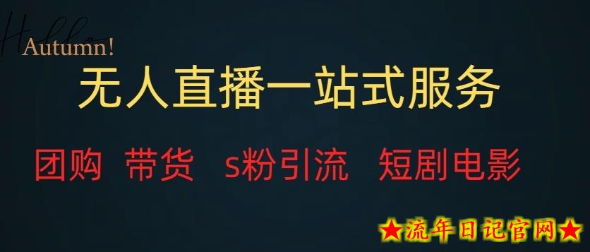 无人直播一站式服务（教程以及变现方式）-流年日记