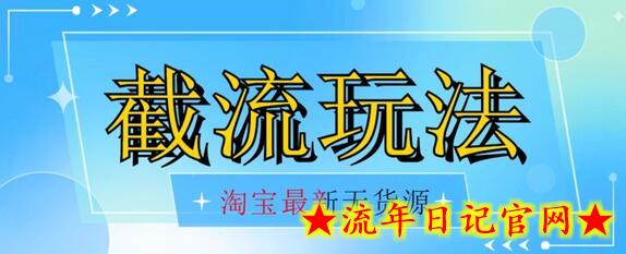 首发价值2980最新淘宝无货源不开车自然流超低成本截流玩法日入300+【揭秘】【1111更新】-流年日记