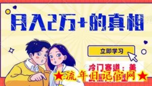 冷门蓝海赛道 靠美女照片掘金,一月两万+,0基础也能做-流年日记