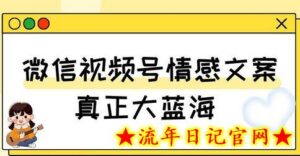 视频号最新爆火赛道玩法,几秒视频可达百万播放,小白即可操作(附素材)-流年日记