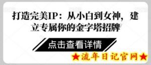打造完美IP：从小白到女神，建立专属你的金字塔招牌-流年日记