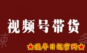 视频号带货联盟,赚信息差的带货钱,只需手机随时随地都可以做!-流年日记