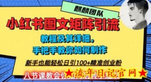 2023年最强小红书图文矩阵玩法,新手小白也能轻松日引100+精准创业粉,纯实操教学,不容错过!-流年日记