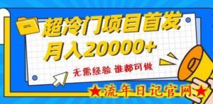 超级冷门项目,粤语动画赛道,十分钟一个原创视频,简单易上手 实测月入1w+-流年日记