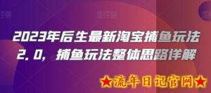 2023年后生最新淘宝捕鱼玩法2.0,捕鱼玩法整体思路详解-流年日记