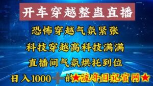 外面收费998的开车穿越无人直播玩法简单好入手纯纯就是捡米-流年日记