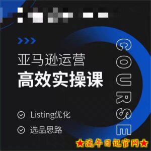 亚马逊运营高效实操课，Listing优化，选品思路-流年日记