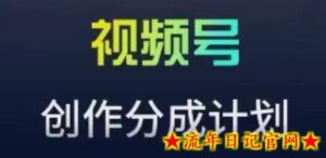 视频号流量主新玩法,目前还算蓝海,比较容易爆-流年日记
