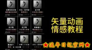 矢量动画情感教程：高点赞涨粉，适合情感、思维、创业教育等赛道-流年日记