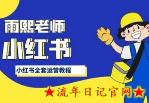 小红书全套运营教程,带你手把手认识小红书-流年日记