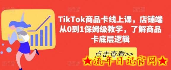 TikTok商品卡线上课，​店铺端从0到1保姆级教学，了解商品卡底层逻辑-流年日记