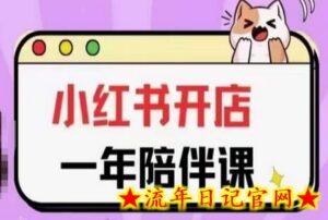 三九小红书开店一年陪伴课(更新),从0到1玩赚小红书开店-流年日记