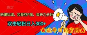 玩爆私域,和爱豆P图,每天几分钟 轻松日入300+-流年日记