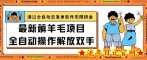 最新薅羊毛项目通过全自动云发单软件在羊毛平台无限捞金日入200+-流年日记