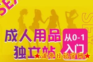 成人用品独立站从0-1入门,成品独立站运营全流程教学,七大好卖成品独立站推荐-流年日记