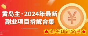 黄岛主·2024年最新副业项目拆解合集【无水印】-流年日记