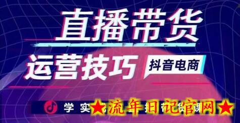 直播带货运营技巧，学实战的直播带货课-流年日记