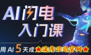 人人都能学会的AI闪电入门课,用AI帮你成为超级效率达人-流年日记