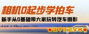 相机0起步学拍车:新手从0基础带大家玩转汽车摄影(18节课)-流年日记