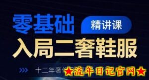 零基础入局二奢鞋服精讲课,十二年奢侈品创业导师分享-流年日记