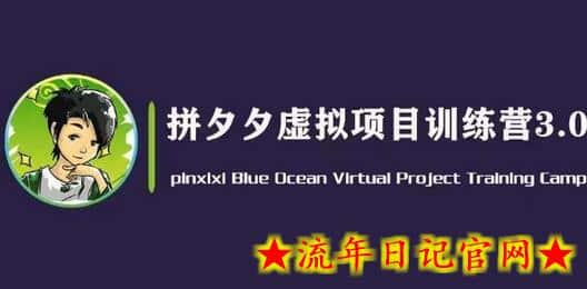 黄岛主·拼夕夕虚拟变现3.0，蓝海平台的虚拟项目，单天50-500+纯利润-流年日记