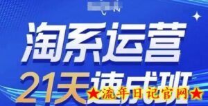 淘系运营21天速成班(更新24年6月),0基础轻松搞定淘系运营,不做假把式-流年日记