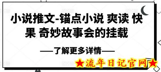 小说推文-锚点小说 爽读 快果 奇妙故事会的挂载-流年日记