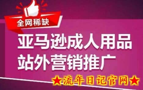 全网稀缺！亚马逊成人用品站外营销推广，​教你引爆站外流量，开启爆单模式-流年日记