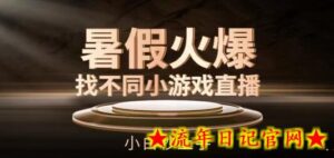 暑假火爆找不同小游戏直播间,小白秒上手-流年日记