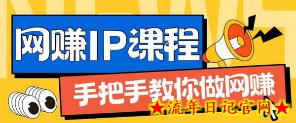 ip合伙人打造1.0，从0到1教你做网创，实现月入过万-流年日记