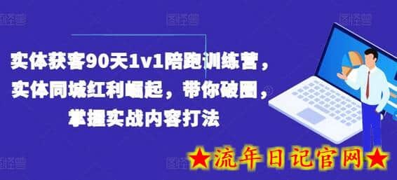 实体获客90天1v1陪跑训练营，实体同城红利崛起，带你破圈，掌握实战内容打法-流年日记