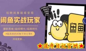 从0到1系统玩转闲鱼变现,教你核心选品思维,提升产品曝光及转化率-流年日记