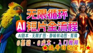 AI剪辑无限循环画面:新手轻松月入上万的秘技-流年日记