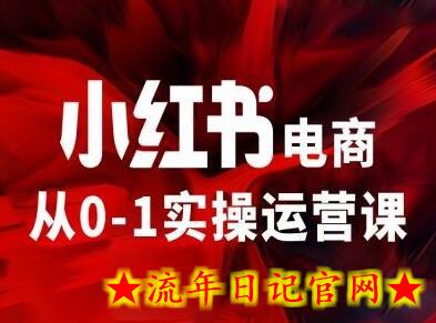 小红书电商从0-1实操运营课，让你从小白到精英-流年日记