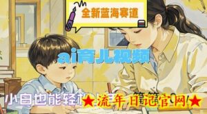 全新蓝海赛道-ai育儿视频,小白也能轻松上手,篇篇10w+-流年日记