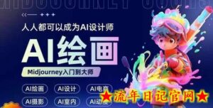 人人都要学的AI绘画设计,零基础教学,无需任何设计背景,轻松晋升AI设计师-流年日记