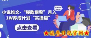 小说推文-“爆款借鉴”月入1W养成计划“实操篇”-流年日记