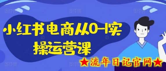 小红书电商从0-1实操运营课，小红书手机实操小红书/IP和私域课/小红书电商电脑实操板块等-流年日记