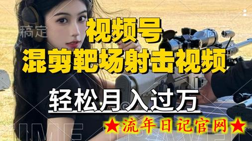 利用海外靶场射击视频，赚视频号分成收益，操作简单，适合宝妈，上班族-流年日记