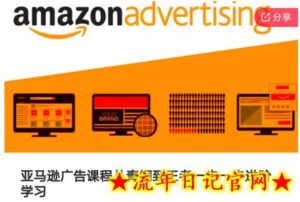 亚马逊广告课程,从青铜到王者一步一步进阶学习(更新9月)-流年日记