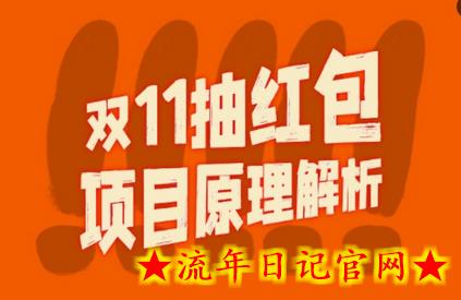 双11抽红包视频裂变项目【完整制作攻略】_长期的暴利打法-流年日记