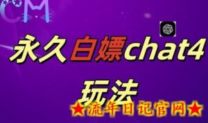 2024最新GPT4.0永久白嫖,作图做视频的兄弟们有福了-流年日记