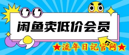 外面收费998的闲鱼低价充值会员搬砖玩法号称日入200+-流年日记