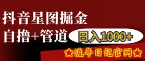 抖音星图掘金自撸,可以管道也可以自营,日入1k-流年日记