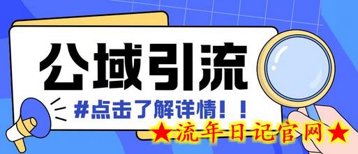 全公域平台，引流创业粉自热模版玩法，号称日引500+创业粉可矩阵操作-流年日记